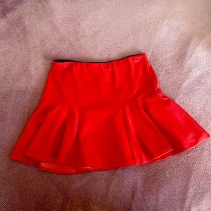 AQUA Red Women’s M Skater Skirt